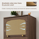 Breathable rattan door frame
