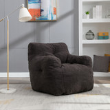 A soft teddy fabric rocking chair with memory foam for ultimate comfort, easy maintenance, and no assembly required.