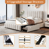 4 upgraded storage drawers