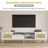 breathable rattan door frame