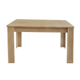A modern, sturdy wood table
