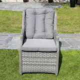 Outdoor Rattan Armchair with Cushions—PAC-018-GR Outdoor Rattan Armchair with Cushions—PAC-018-GR
