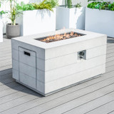 Modern Outdoor Elegance: Terrafab Composite Fire Pit Table