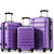 A modern, expandable ABS suitcase with silent wheels, telescoping handle, and secure combination lock. A modern, expandable ABS suitcase with silent wheels, telescoping handle, and secure combination lock.