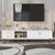 This modern TV stand features ample storage, sturdy MDF construction, and elegant design with fluted wood doors and metal legs. This modern TV stand features ample storage, sturdy MDF construction, and elegant design with fluted wood doors and metal legs.