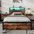 Sturdy metal bed with LED light strip, storage drawers, and charging ports. Sturdy metal bed with LED light strip, storage drawers, and charging ports.