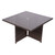 4-Seat Cube Outdoor Dining Table- Brown 4-Seat Cube Outdoor Dining Table- Brown