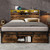 4ft6 Metal Bed with LED Lights USB Type C and Underbed Storage 4ft6 Metal Bed with LED Lights USB Type C and Underbed Storage