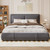 4ft6 Grey Velvet Upholstered Storage Bed 4ft6 Grey Velvet Upholstered Storage Bed