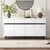 White Sideboard Cabinet with Drawers & Adjustable Shelves(160×40×68 cm) White Sideboard Cabinet with Drawers & Adjustable Shelves(160×40×68 cm)