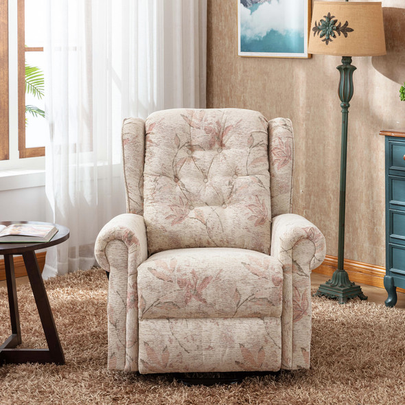 Abrihome Dual Motor Lift Chair Recliners for Elderly Infinite Position Lay Flat Recliner with Heat Massage Up to 300 LBS Electric Power Lift Recliner Chair Sofa