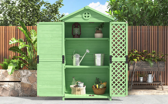 Modern rustic design with a sleek, weatherproof finish, perfect for outdoor use.