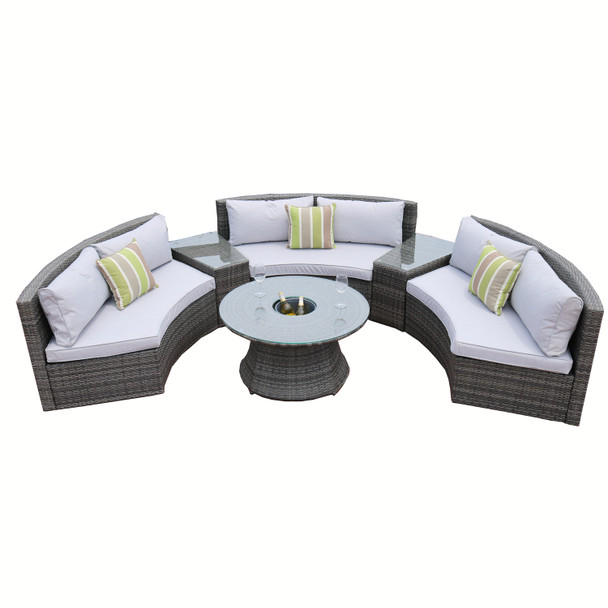 Circle shop outdoor couch