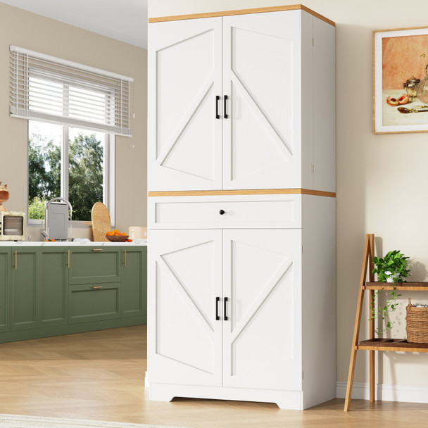 Multi-Functional Tall Storage Sideboard with Doors & Adjustable Shelves