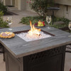 Endless Summer The Dakota Dual Heat LP Gas Outdoor Firepit with Wood Look Resin Mantel