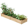 FastFurnishings 2 ft x 8 ft Cedar Wood Raised Garden Bed - Made in USA 