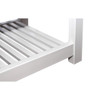 FastFurnishings Elevated Planter Raised Grow Bed in White Vinyl 