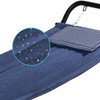 FastFurnishings Blue Waterproof Patio Hammock w/ Stand Pillow Storage Pockets 