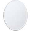 FastFurnishings Oval Frameless 36-inch Beveled Bathroom Bedroom Living Room Vanity Wall Mirror 