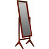 FastFurnishings Modern Full Length Freestanding Bedroom Floor Cheval Mirror in Cherry 