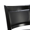 FastFurnishings Black 29-inch Swivel Seat Barstool with Faux Leather Cushion Seat 