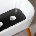 FastFurnishings White Scandinavian Elevated Raised Smart Drainage Planter Bed 