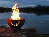 Fire Pit Art Antlers FIre Pit