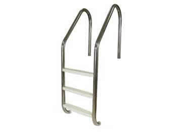 Ocean Blue 3 Step Stainless Steel Ladder with Plastic Tread for Inground Pool