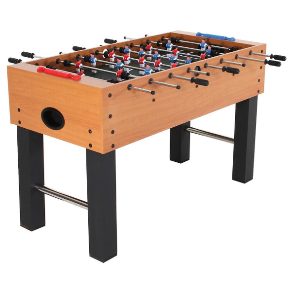FastFurnishings Classic Foosball Table with Abacus Scoring and Internal Ball Return 