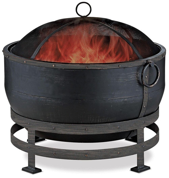 Endless Summer Endless Summer Oil Rubbed Bronze Wood Burning Outdoor Fire Pit with Kettle Design