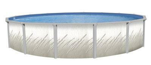 Wilbar International Pretium Round Above Ground Pool 52 Deep with 6 Top Rail