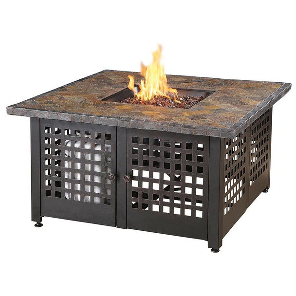 Endless Summer Endless Summer LP Gas Outdoor Fire Pit with Slate/Marble Mantel