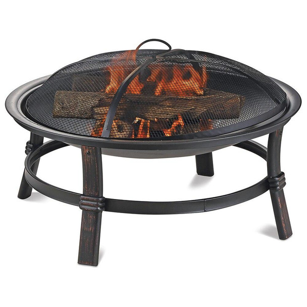 Endless Summer Endless Summer Brushed Copper Wood Burning Outdoor Fire Pit