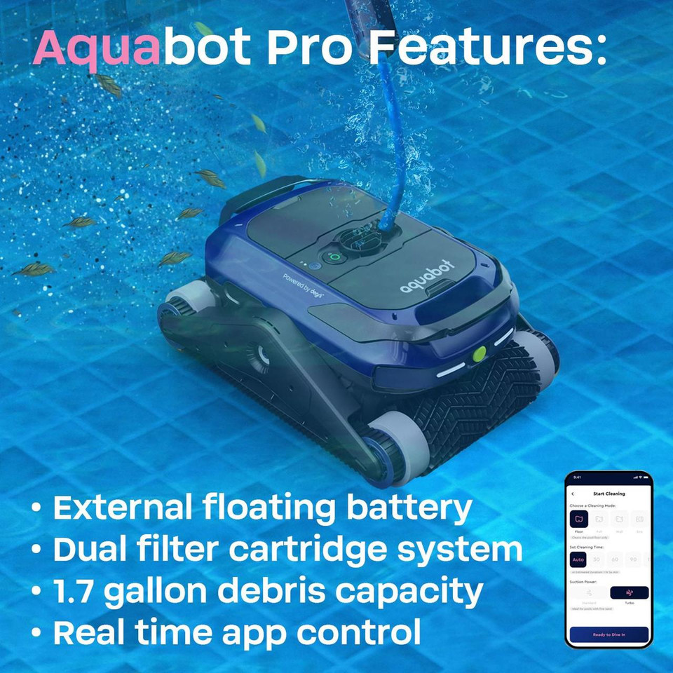 AquaBot Aquabot PRO Cordless Robotic Pool Cleaner 