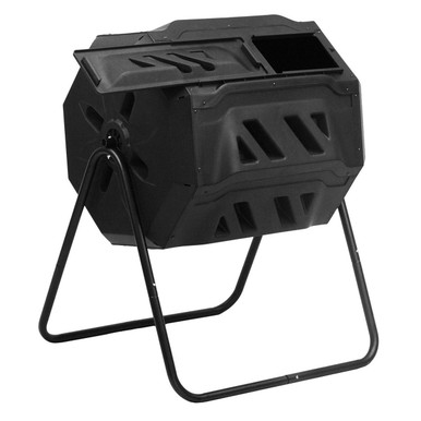 Outdoor Garden 5.7 Cubic Ft Rotating Composting Bin Tumbler - OneSourcePool
