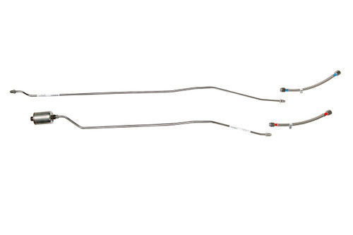 GMC Truck Rear Fuel Line Set 1990 4WD Reg Cab 8ft Bed 5.7L SS400-S2H Stainless Steel