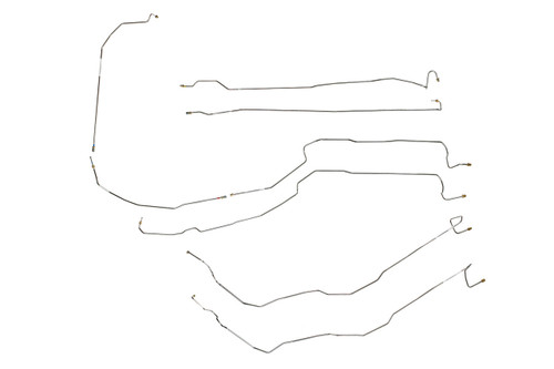 Chevy Silverado Brake Line Set 2002 2500 Ext Cab 6.5ft Bed BLC-119-SS1D Stainless Steel
