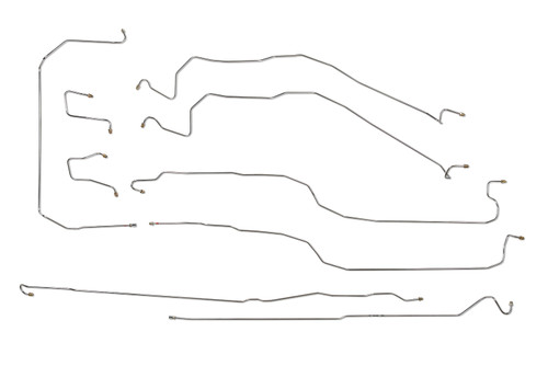 Chevy Silverado Brake Line Set 2003 1500 2WD Ext Cab 8ft Bed BLC-185-SS1A Stainless Steel