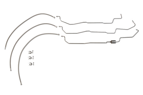 Chevy Silverado Fuel Line Set 2002 C/K2500HD/3500 Ext Cab 6.0L SS888-A1B Stainless Steel