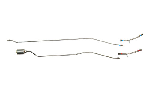 Chevy Truck Rear Fuel Line Set 1993 Reg Cab 8 ft Bed 2WD 7.4L Gas SS400-A1R Stainless Steel