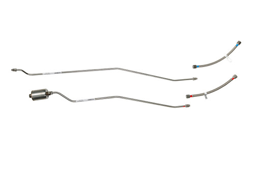 Chevy Truck Rear Fuel Line Set 1993 Reg Cab 6.5 ft Bed 4WD 5.7L Gas SS400-P1Q Stainless Steel