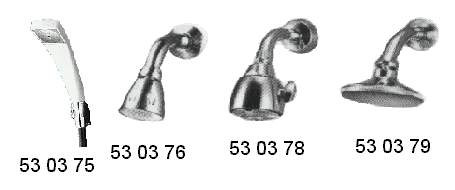 SHOWER HEAD HAND HELD PF1/2 PLASTIC W/1.2MTR RUBBER HOSE IMPA 530375