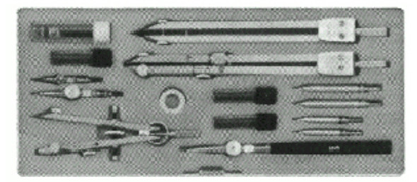 DRAWING INSTRUMENT SET LION EC-11 24PCS/SET