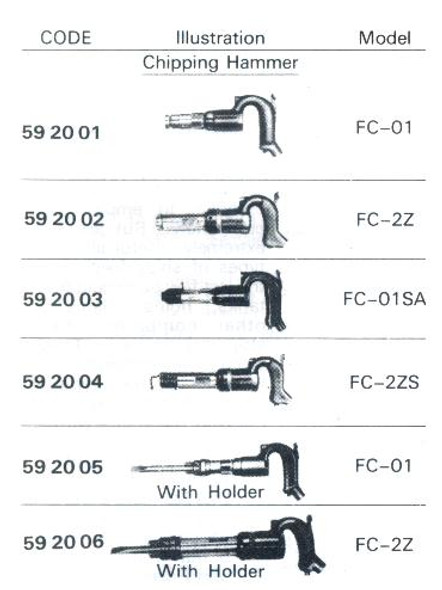 HAMMER CHIPPING PNEUMATIC FUJI FC-01SA(R)