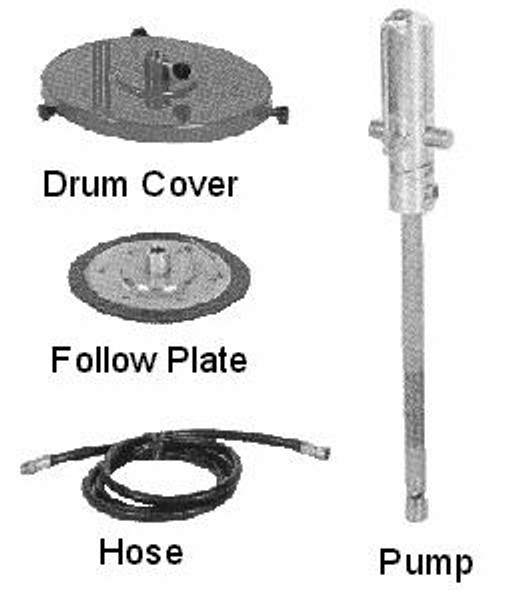 GREASE PUMP AIR OPERATED RATIO 44:1 FOR 20KGS DRUM