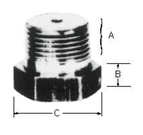 ELEMENT RETAINING PLUG BRASS 1/2"