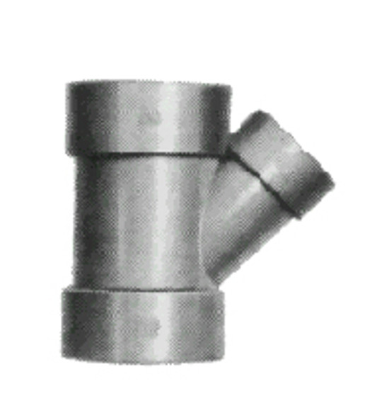 Y-PIECE REDUCING PVC 45DEG FOR DRAIN SIZE 100 X 65