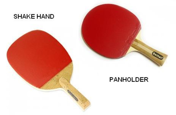 TABLE TENNIS BAT RUBBER-FACE SHAKE-HAND