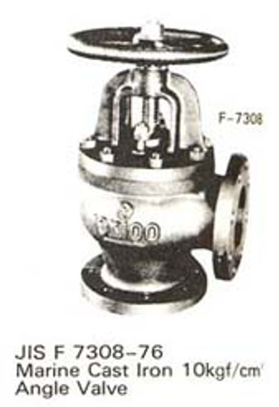 ANGLE VALVE CAST-IRON FLANGED F7308 10KG-50MM