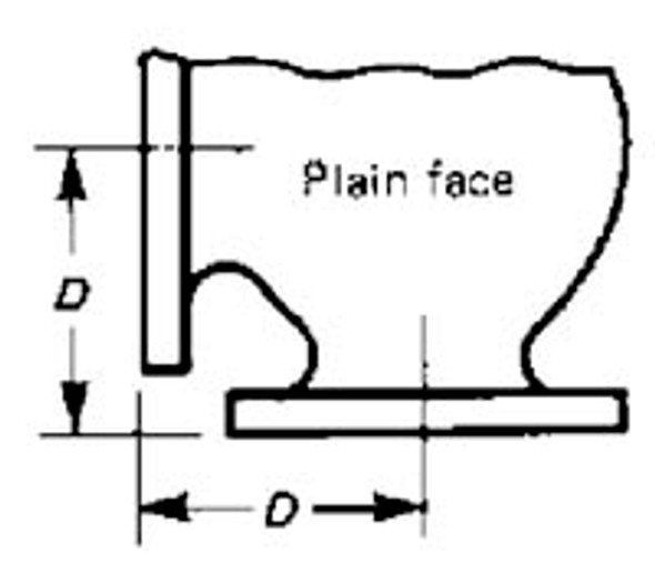 LIFT CHECK ANGLE VALVE C.IRON ANSI 125 FLANGED PLAIN 14"